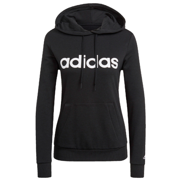 Hanorac pentru femei Adidas Linear French Terry Black photo 1 Hanorac pentru femei Adidas Linear French Terry Black photo 1