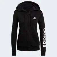 Hanorac pentru femei Adidas Linear French Terry Black