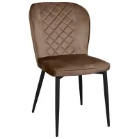 Кухонный стул DecoPrim Tusk Бархат/ Серый Черный