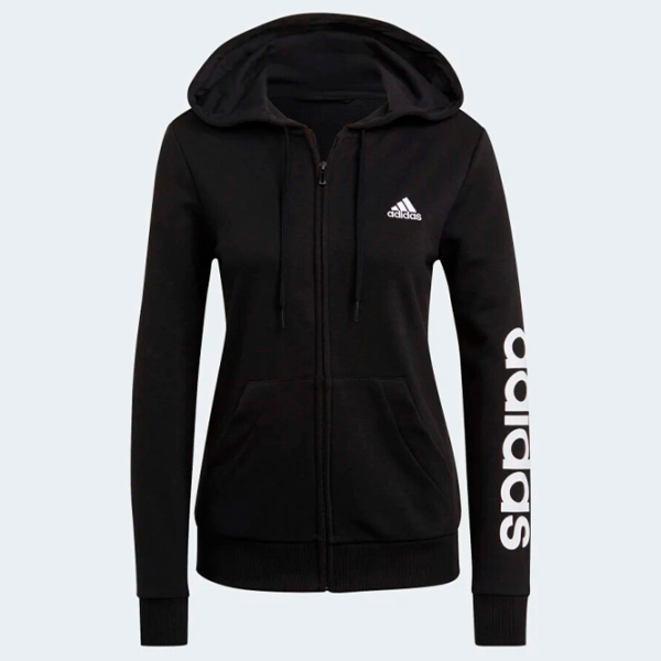 Толстовка для женщин Adidas Linear French Terry Черный photo 1 Толстовка для женщин Adidas Linear French Terry Черный photo 1