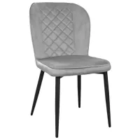 Кухонный стул DecoPrim Tusk Бархат/ Серый Черный