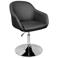 Scaun de birou DecoPrim WAIT 1S ECO Piele/ Black