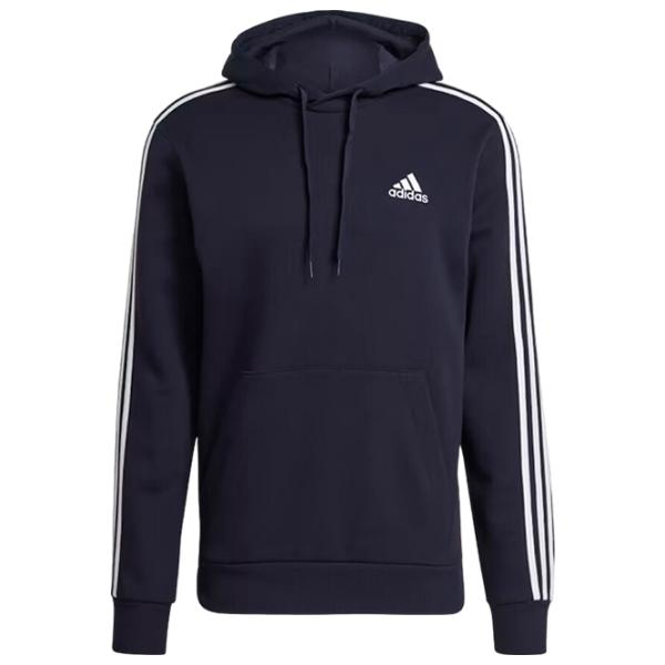 Толстовка для мужчин Adidas 3 Stripes Fleece Прямой/ Тёмно синий photo 1