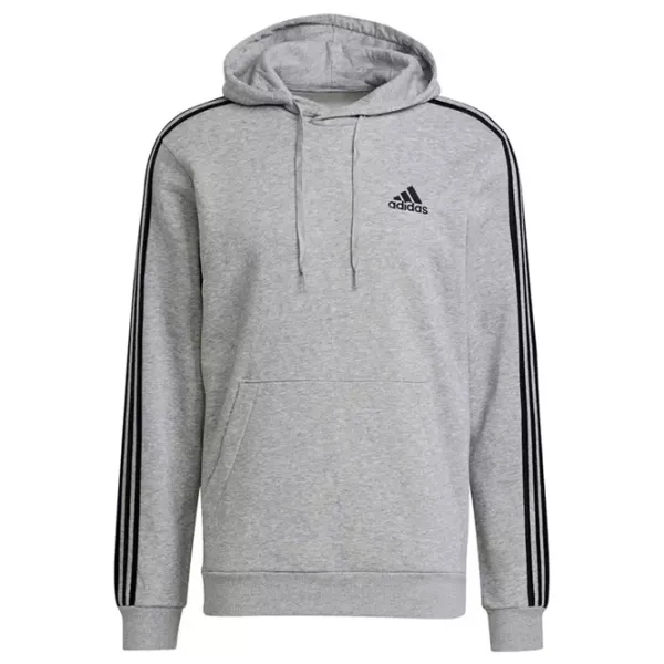 Толстовка для мужчин Adidas 3 Stripes Fleece Прямой/ Серый photo 1