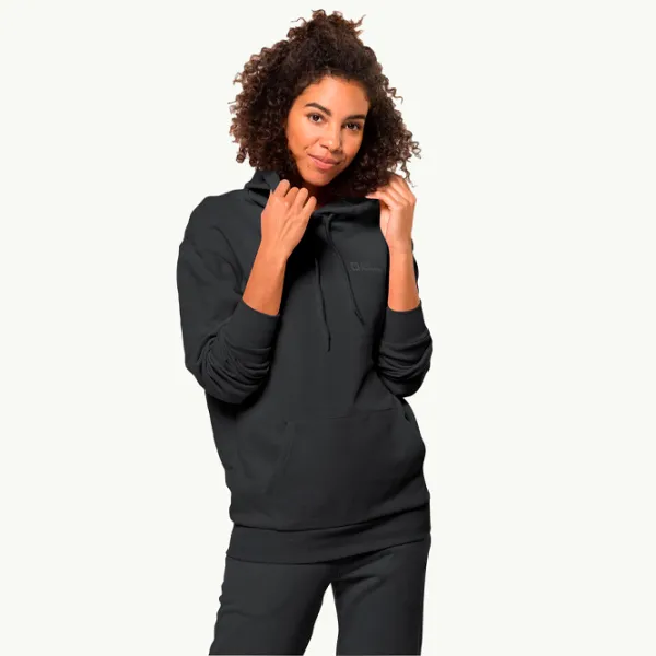 Hanorac pentru femei Jack Wolfskin Essential Hoody W Black photo 1