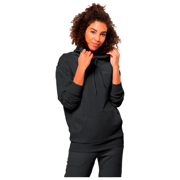 Hanorac pentru femei Jack Wolfskin Essential Hoody W Black photo 1 Hanorac pentru femei Jack Wolfskin Essential Hoody W Black photo 1