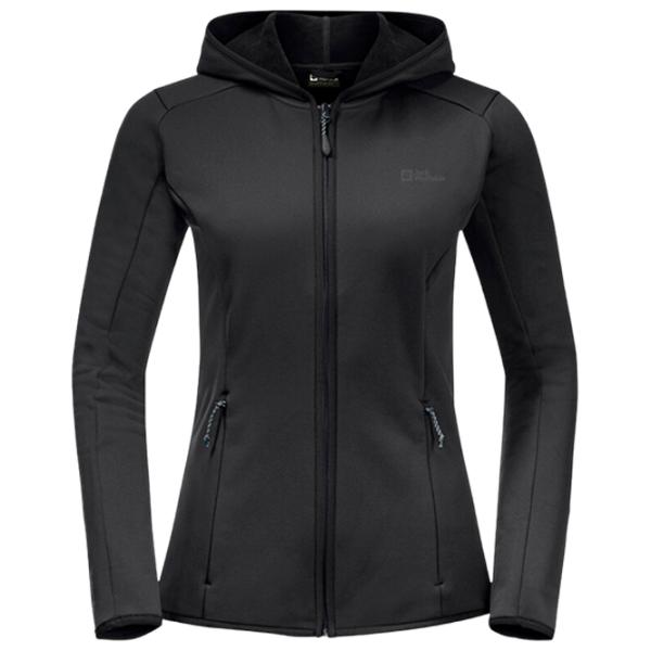Hanorac pentru femei Jack Wolfskin Baiselberg Hooded Fz W Black photo 1