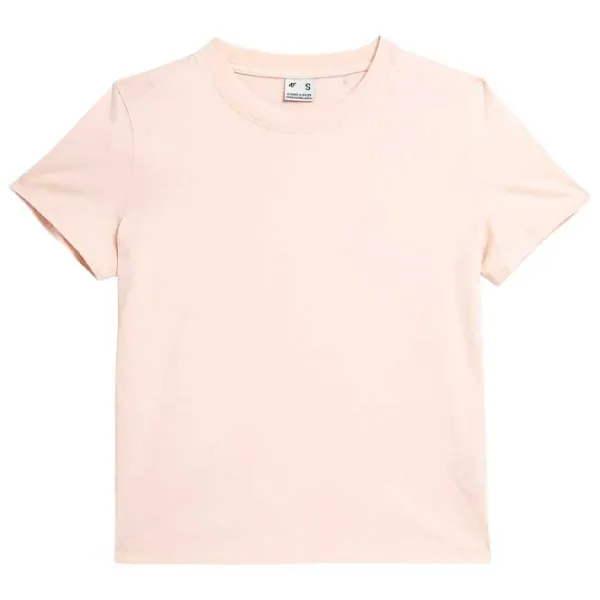 Tricou pentru femei 4F 4FWAW23TTSHF1169 100% bumbac/ Beige photo 1