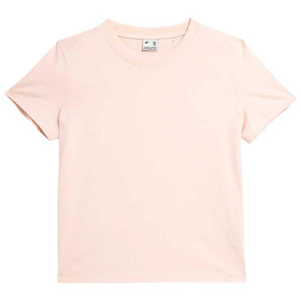 Tricou pentru femei 4F 4FWAW23TTSHF1169 100% bumbac/ Beige photo 1