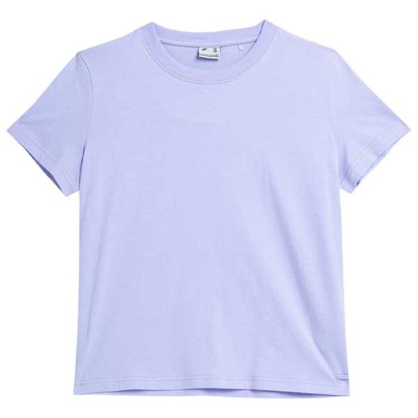 Tricou pentru femei 4F 4FWAW23TTSHF1169 100% bumbac/ Violet photo 1