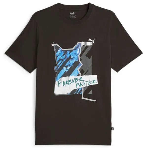 Футболка для мужчин Puma Graphics Photoprint Tee 100% хлопок/ Черный photo 1