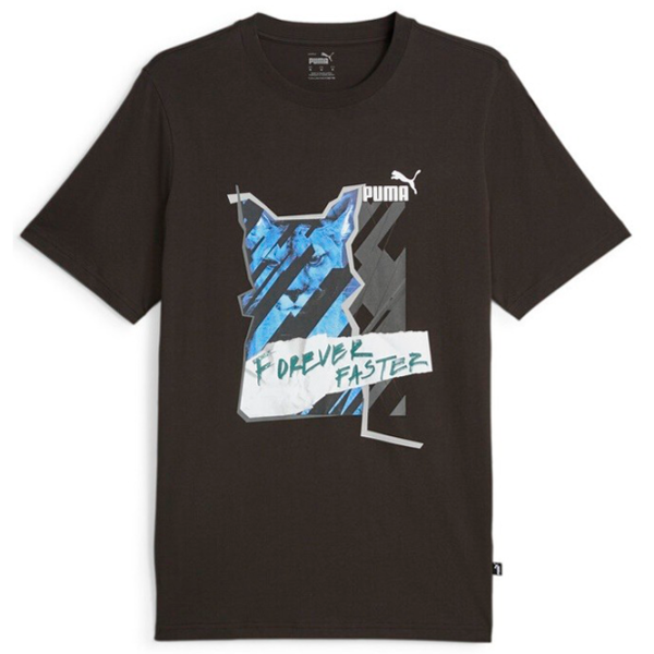 Tricou pentru bărbați Puma Graphics Photoprint Tee 100% bumbac/ Black photo 1