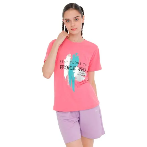Tricou pentru femei Kinetix WL LAYLA 11FN17 3PR Tricotaj/ Pink photo 1