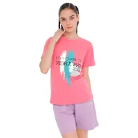 Tricou pentru femei Kinetix WL LAYLA 11FN17 3PR Tricotaj/ Pink