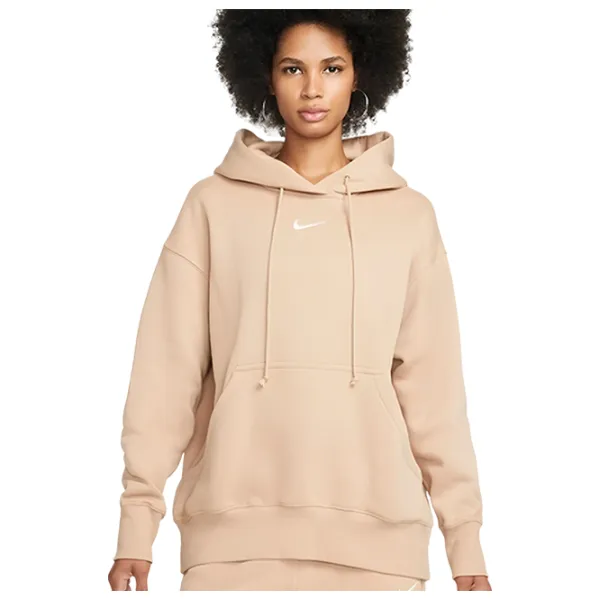 Толстовка для женщин Nike W Nsw Style Flc Po Hoodie Os Бежевый photo 1