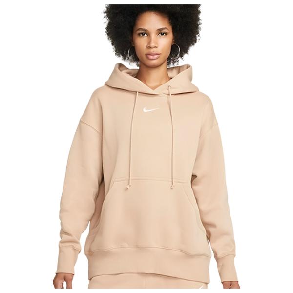 Толстовка для женщин Nike W Nsw Style Flc Po Hoodie Os Бежевый photo 1
