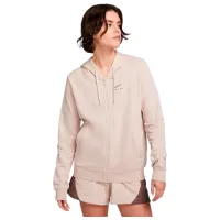 Hanorac pentru femei Nike W Nsw Air Flc Hd Fz Beige