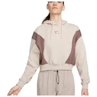 Hanorac pentru femei Nike W Nsw Air Os Mod Crop Flc Hd Beige