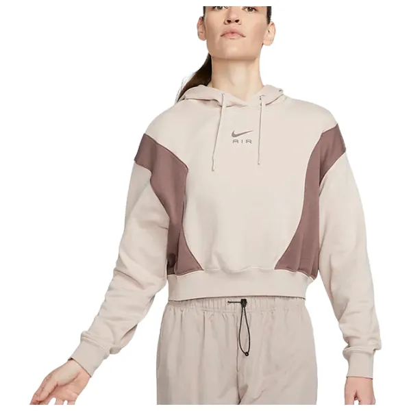 Толстовка для женщин Nike W Nsw Air Os Mod Crop Flc Hd Бежевый photo 1