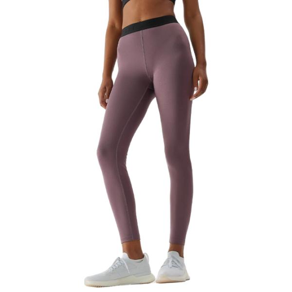 Colanți sport pentru femei 4F 4FAW23TFTIF153 M/ Brown photo 1