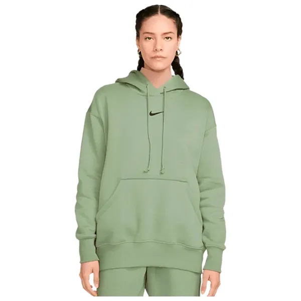 Hanorac pentru femei Nike W Nsw Style Flc Po Hoodie Os Green photo 1