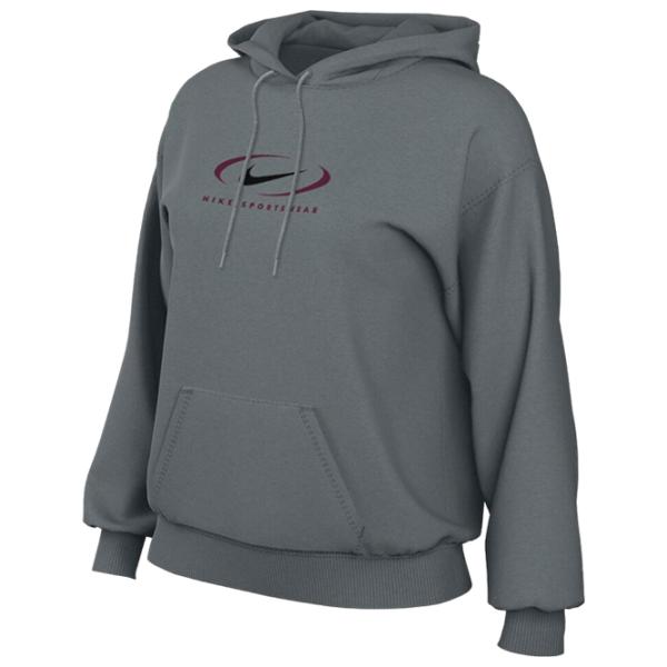 Hanorac pentru femei Nike W Nsw Flc Os Po Hdy Swsh Gray photo 1