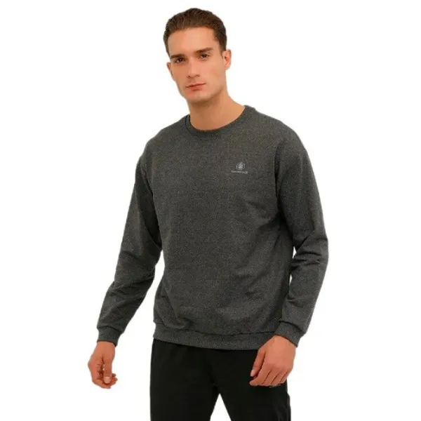 Hanorac pentru bărbați Lumberjack 3W M-SN75 BSC C NECK SW 3PR Drept/ Anthracite photo 1