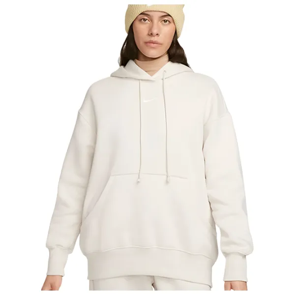 Hanorac pentru femei Nike W Nsw Style Flc Po Hoodie Os White photo 1