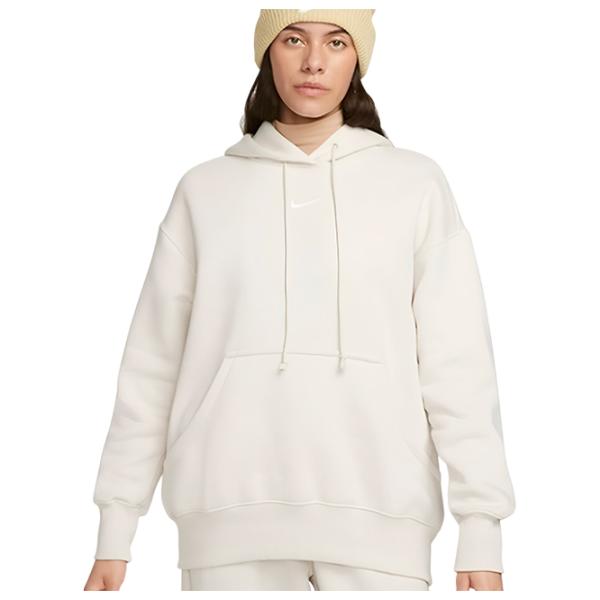 Hanorac pentru femei Nike W Nsw Style Flc Po Hoodie Os White photo 1