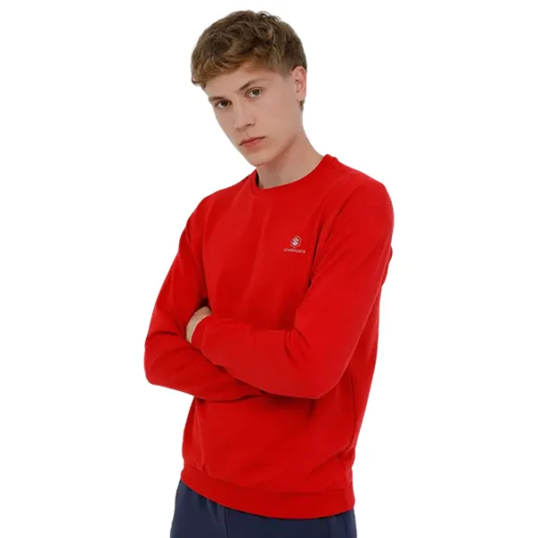 Hanorac pentru bărbați Lumberjack 3W M-SN75 BSC C NECK SW 3PR Drept/ Red photo 1