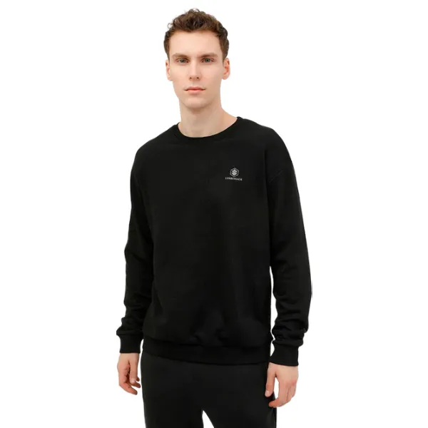 Толстовка для мужчин Lumberjack 3W M-SN75 BSC C NECK SW 3PR Прямой/ Черный photo 1