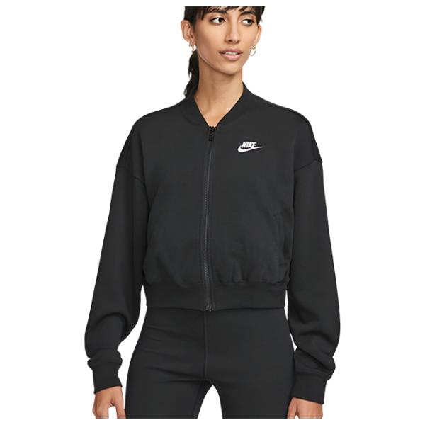 Hanorac pentru femei Nike W Nsw Club Flc Os Crp Fz Swtsh Black photo 1