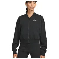 Hanorac pentru femei Nike W Nsw Club Flc Os Crp Fz Swtsh Black