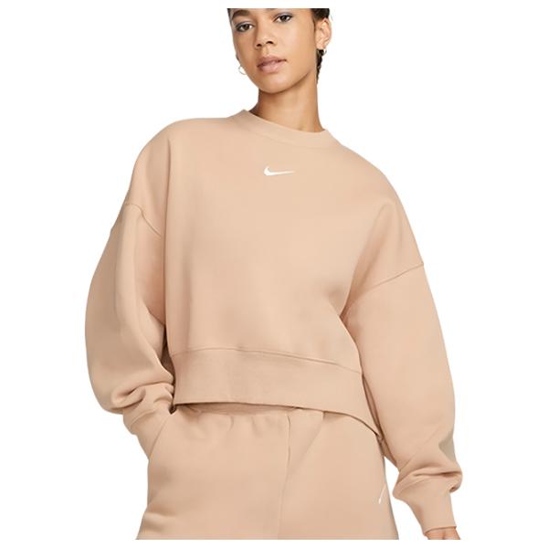 Толстовка для женщин Nike W Nsw Style Flc Crew Oos Бежевый photo 1