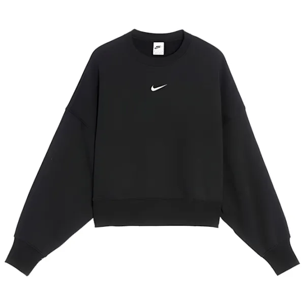 Hanorac pentru femei Nike W Nsw Style Flc Crew Oos Black photo 1 Hanorac pentru femei Nike W Nsw Style Flc Crew Oos Black photo 1