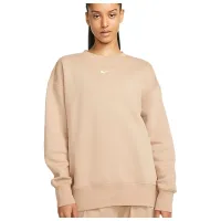 Hanorac pentru femei Nike W Nsw Style Flc Crew Os Beige