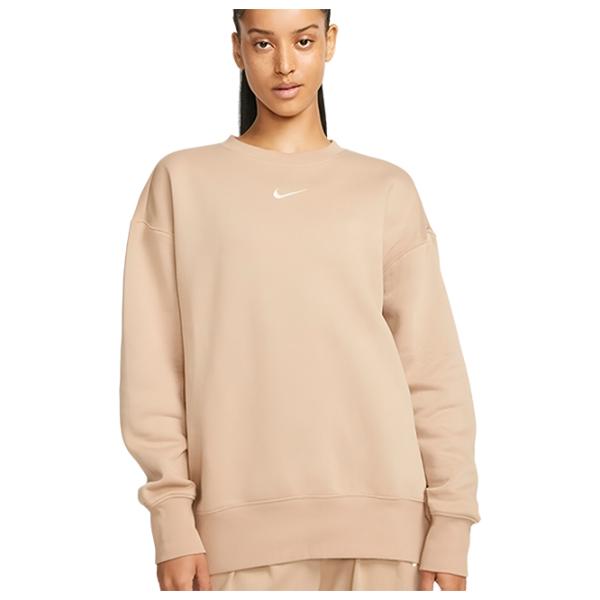 Толстовка для женщин Nike W Nsw Style Flc Crew Os Бежевый photo 1