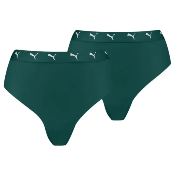 Chiloți pentru femei Puma High Waist Sporty L/ Green/ Tanga photo 1