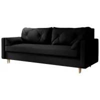 Диван Space Meble Astra Cosmic 800 (5596822) Велюр/ Черный