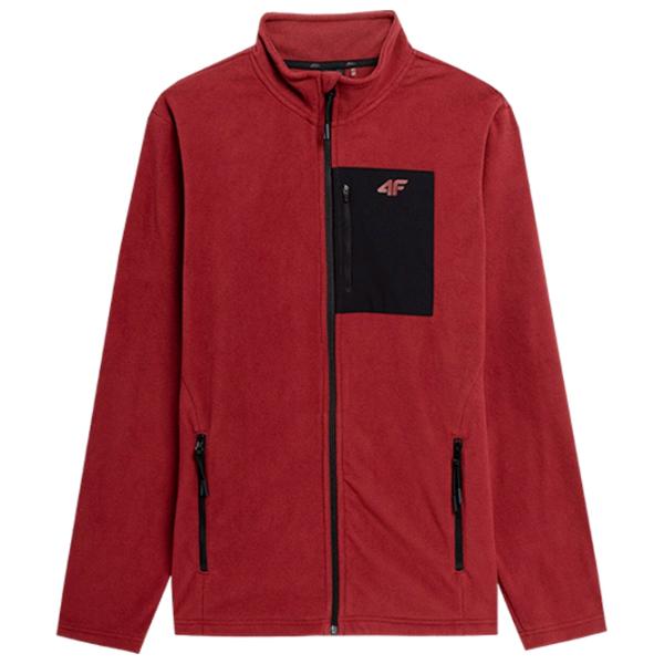 Hanorac pentru bărbați 4F 4FSS23TFLEM074 Drept/ Red photo 1