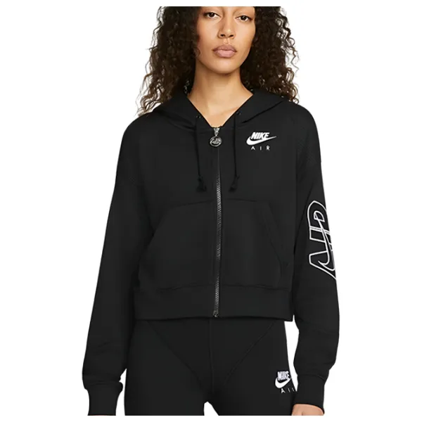 Толстовка для женщин Nike W Nsw Air Flc Top Fz Черный photo 1