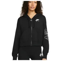 Hanorac pentru femei Nike W Nsw Air Flc Top Fz Black