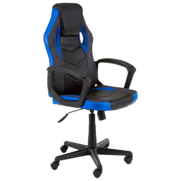 Scaun Gaming Akord F4G FG-19 Black Blue photo 1