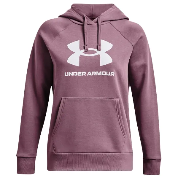 Hanorac pentru femei Under Armour Rival Fleece Big Logo Hdy-PPL Pink photo 1
