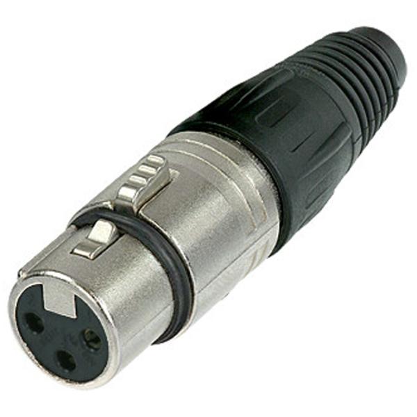 Mufă audio Neutrik NC3FX PVC/ Gray photo 1