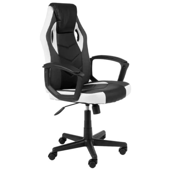 Scaun Gaming Akord F4G FG-19 Black White photo 1