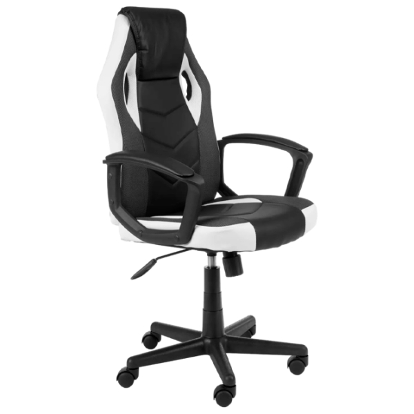 Scaun Gaming Akord F4G FG-19 Black White photo 1