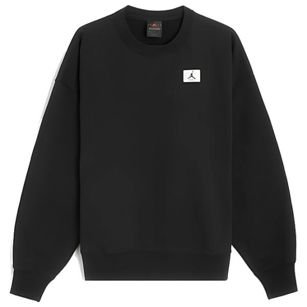 Hanorac pentru femei Nike Jordan Flt Flc Crew Black photo 1 Hanorac pentru femei Nike Jordan Flt Flc Crew Black photo 1