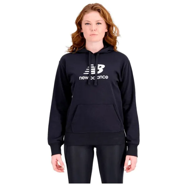 Hanorac pentru femei New Balance Essentials Stacked Logo Black photo 1