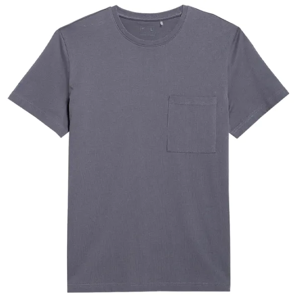 Tricou pentru bărbați 4F 4FSS23TTSHM297-22S 100% bumbac/ Gray photo 1